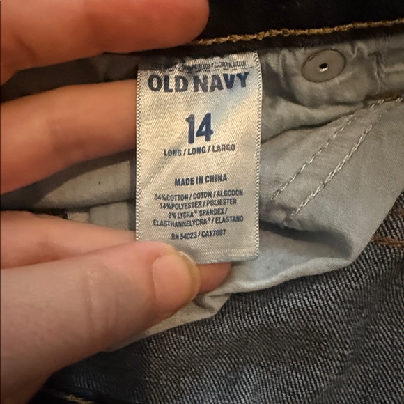 Old Navy Sweetheart BC Crater Lake Dark Blue Jeans - Picture 7 of 8
